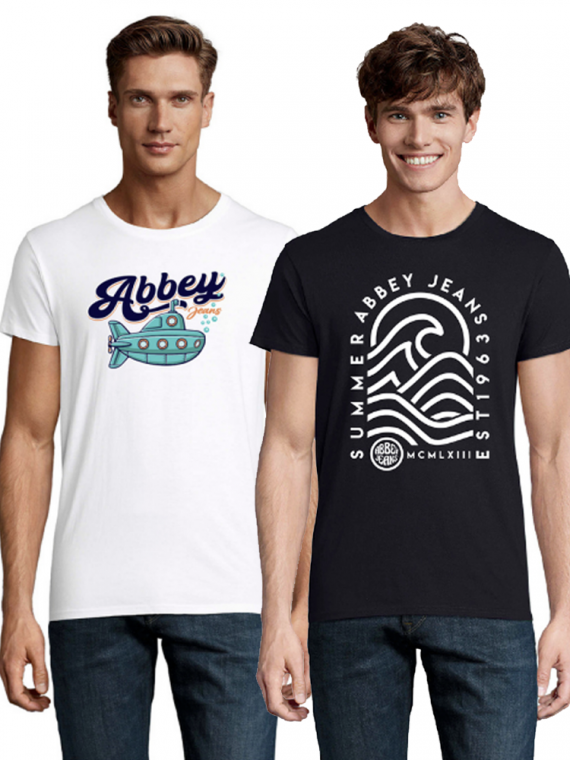 pack camisetas mykonos+ submarino blanca